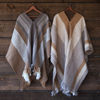 Poncho Telar Adulto Ona Manteras