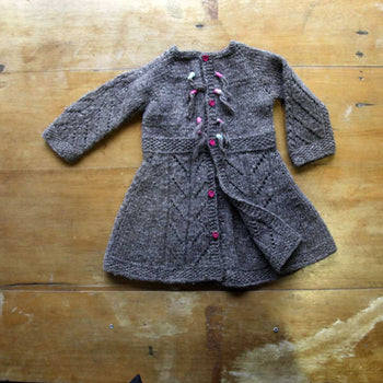 Chaleco Niño a palillos en lana de oveja