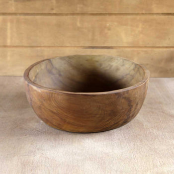 Pocillo Redondo tallada a mano en raulí