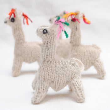 Llamas Tejidas Miniaturas