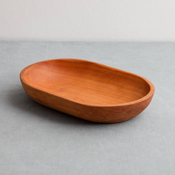 Fuente de madera rectangular