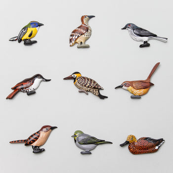 Imán animales tallado en madera Ona