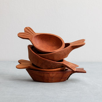 Pocillo Pez Ona Madera Liquiñe