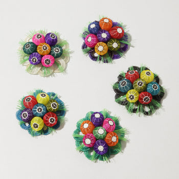 Prendedor Buque Flores Ona Rari