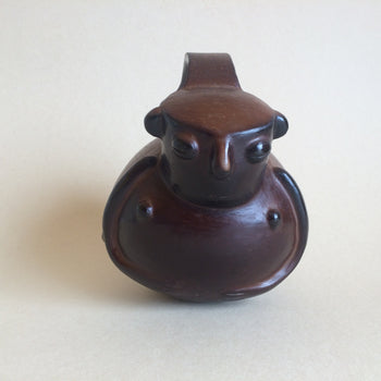 Reproducción Vasija Cerámica Abrazo Café