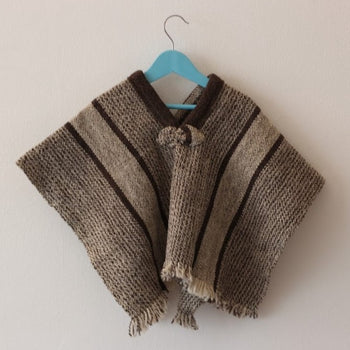 Poncho Telar Infantil Ona Manteras