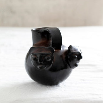 Reproducción Vasija Cerámica Epupangui Negro El Cocimiento Ona