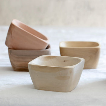 Set Tres Pocillos Madera Liquiñe El Cocimiento